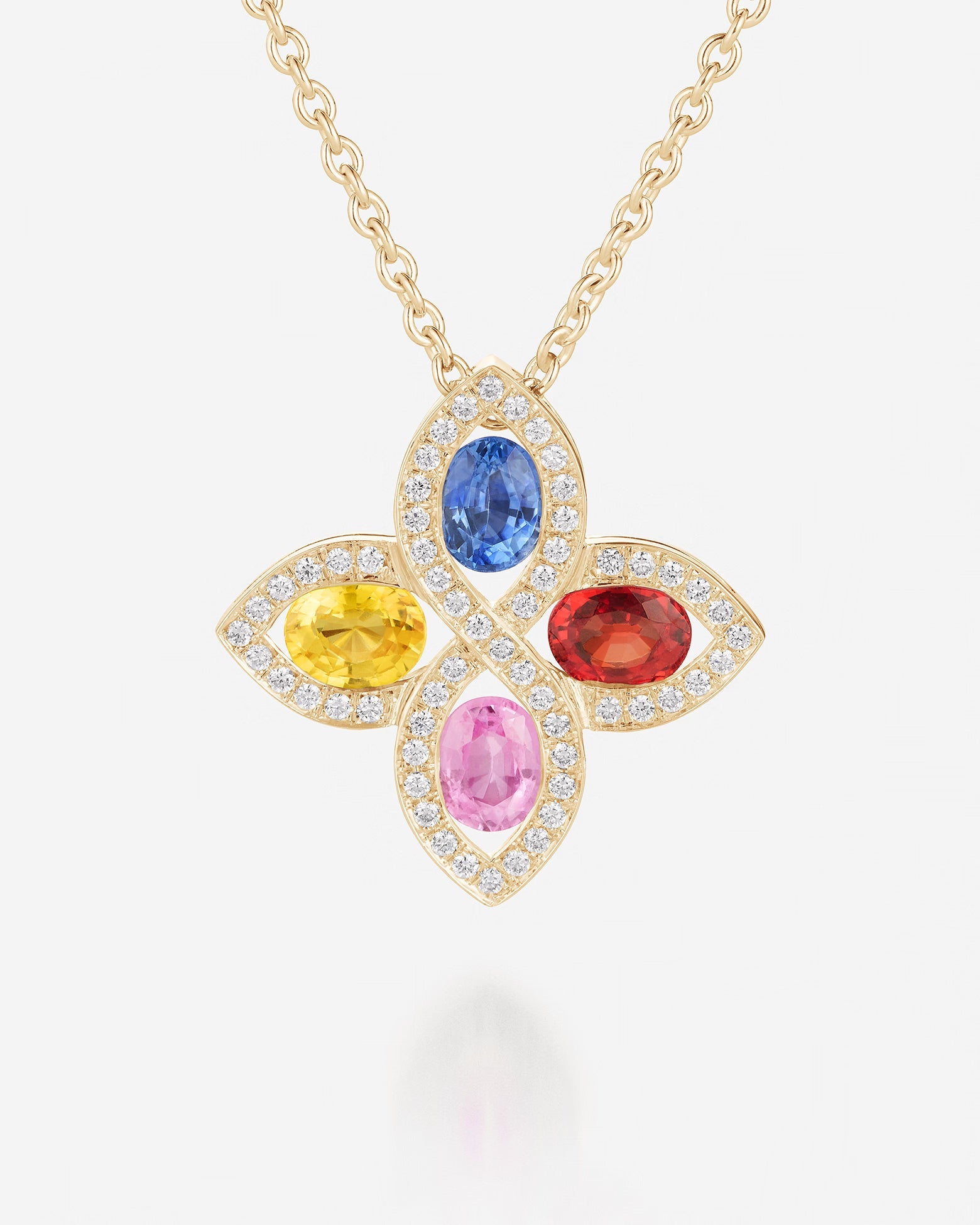 Saphirs Multicolors | Or jaune 750 ‰