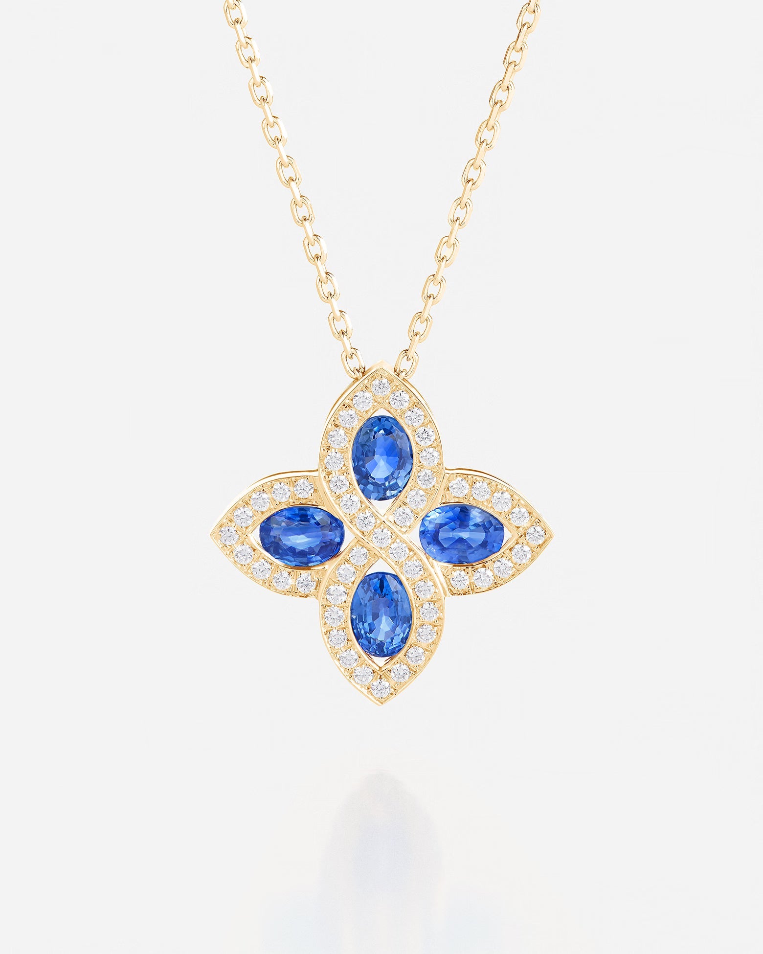 Saphir bleu | Or jaune 750 ‰