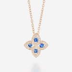 Saphir bleu | Or rose 750 ‰