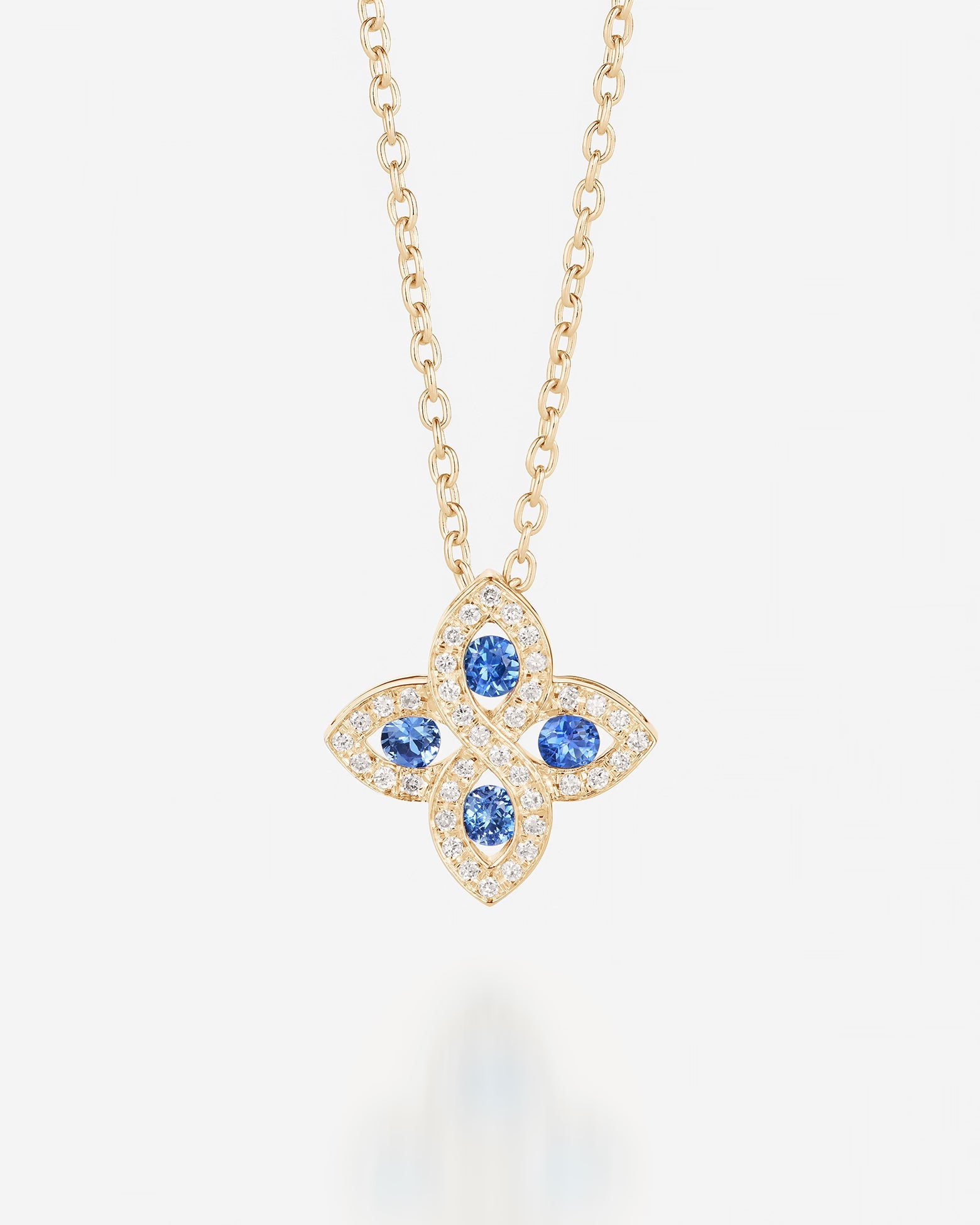Saphir bleu | Or jaune 750 ‰