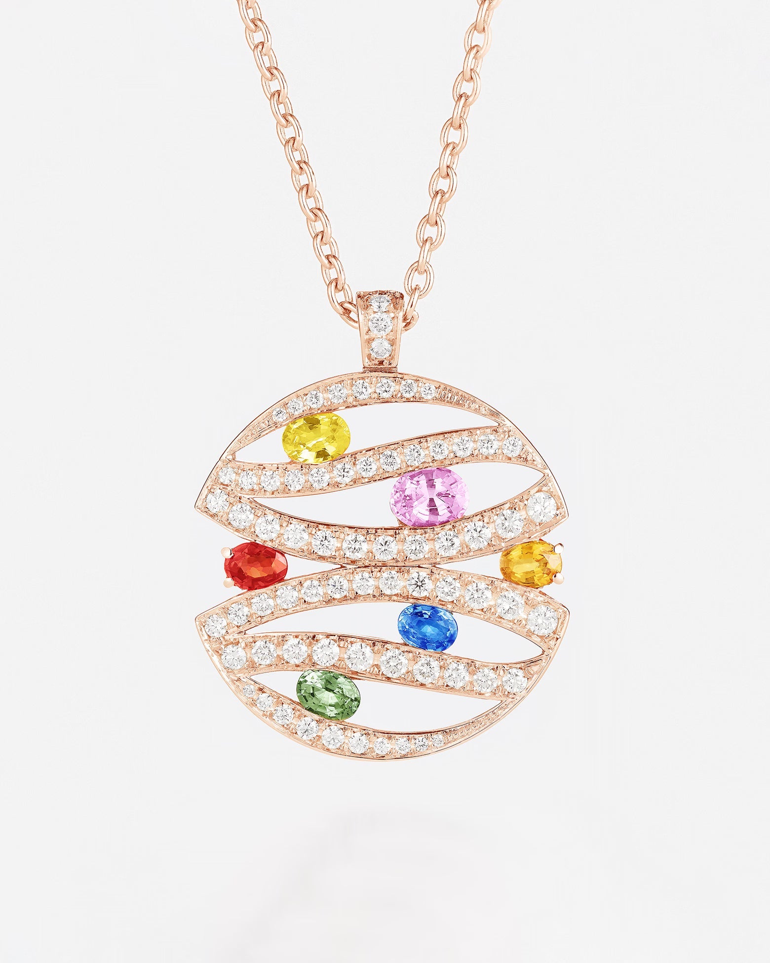 Saphirs Multicolors | Or rose 750 ‰