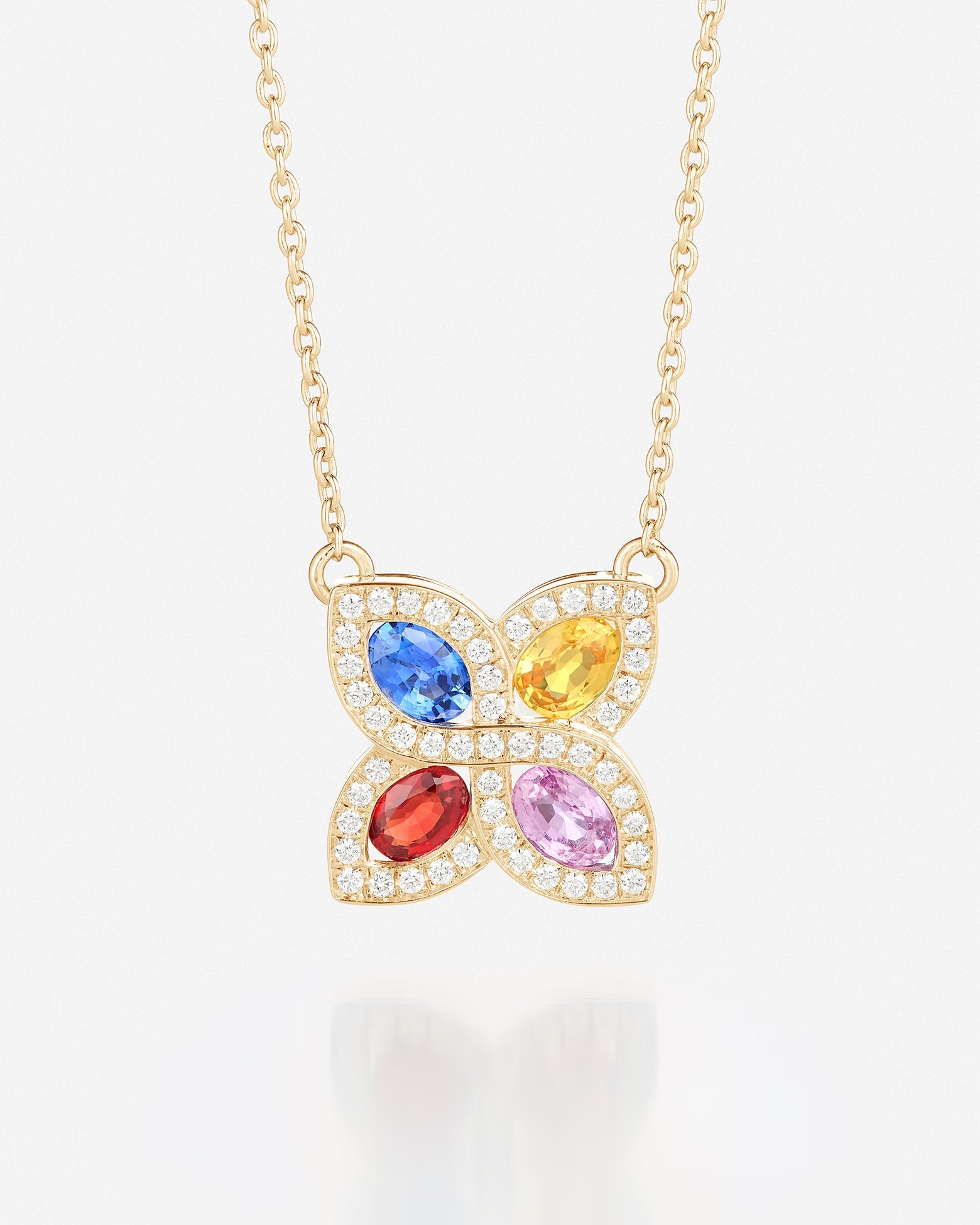 Saphirs Multicolors | Or jaune 750 ‰