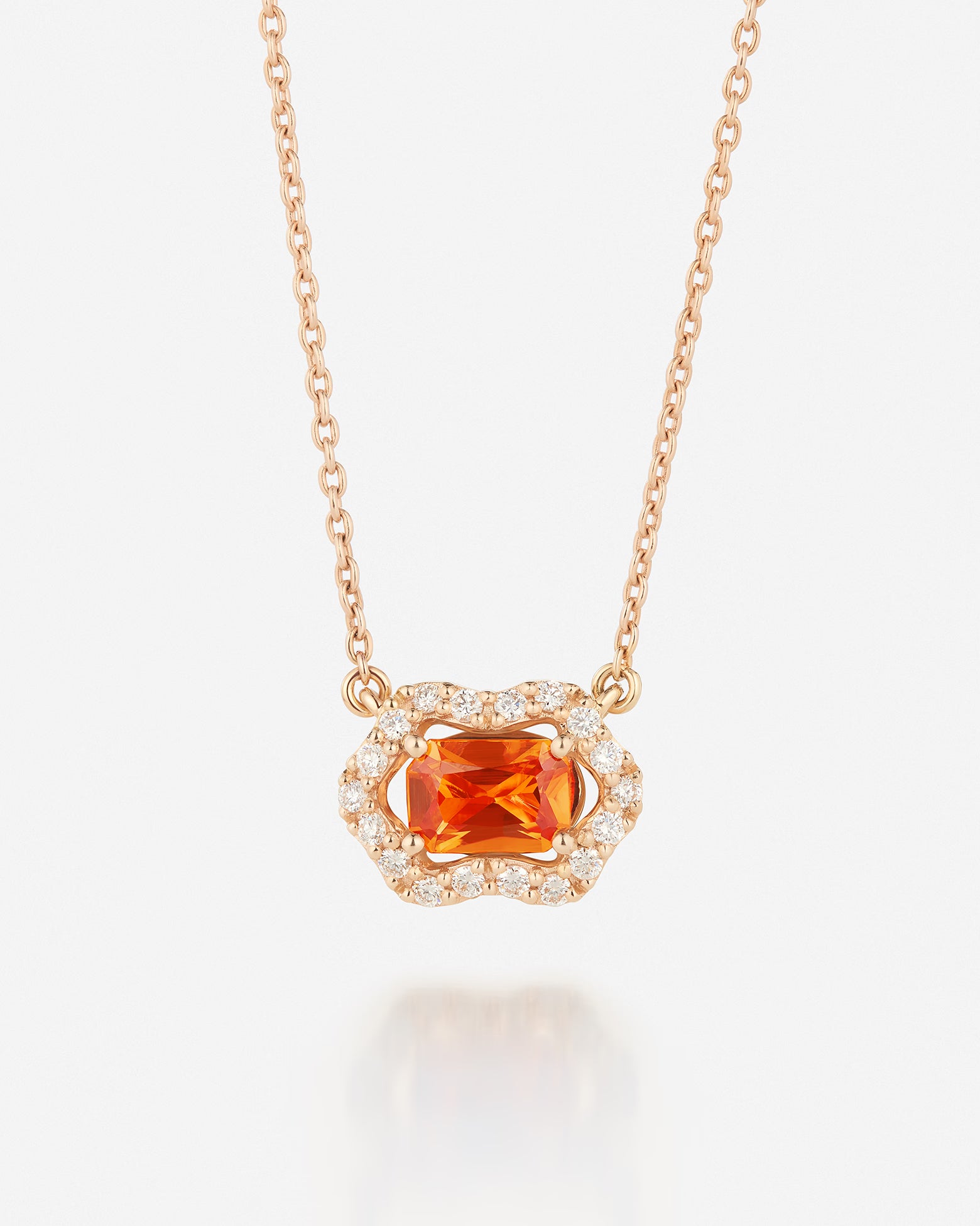 Saphir Orange | Or rose 750 ‰