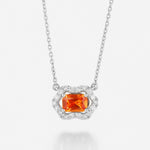 Saphir Orange | Or blanc 750 ‰