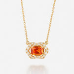 Saphir Orange | Or jaune 750 ‰