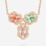 Tourmalines et Morganite | Or rose 750 ‰