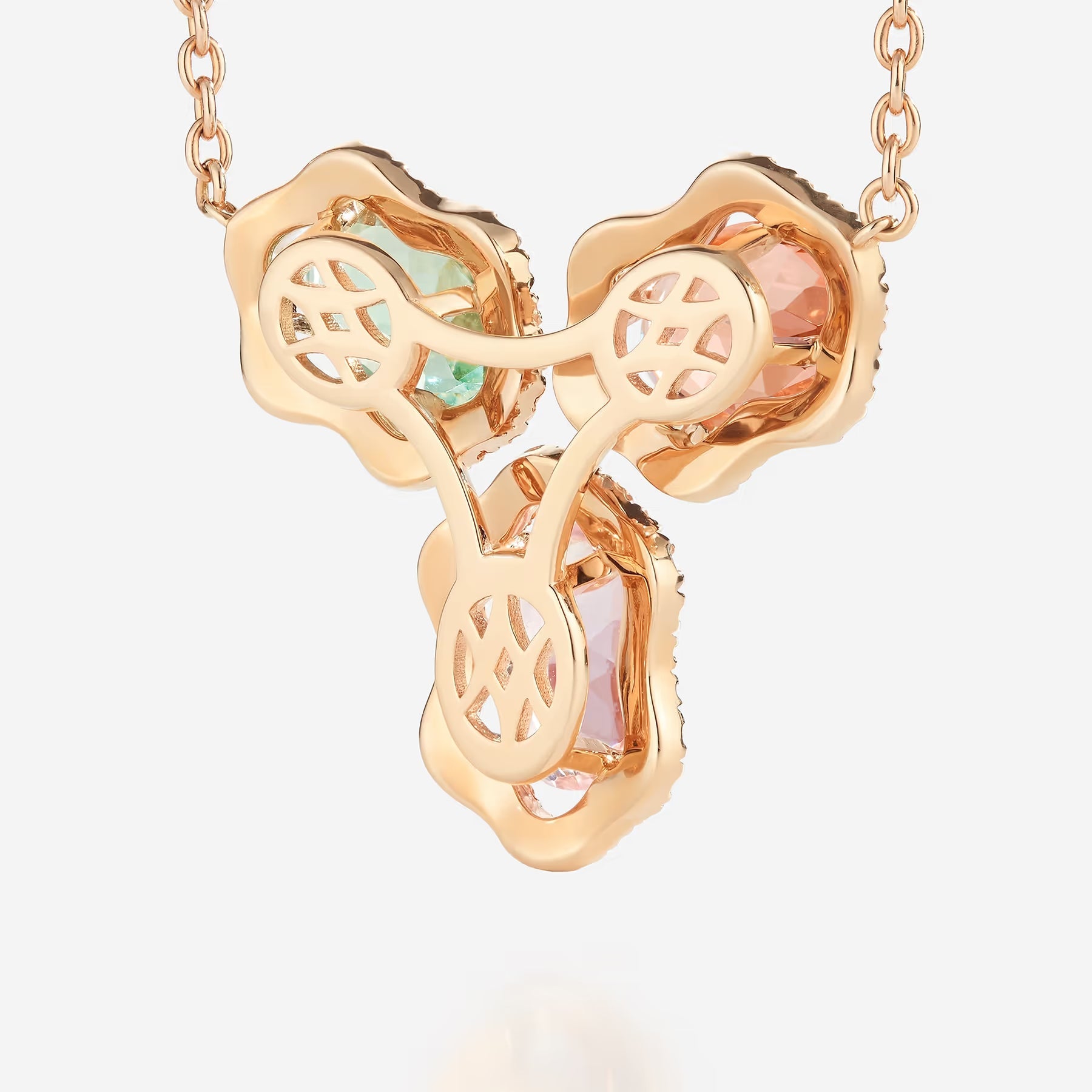 Tourmalines et Morganite | Or rose 750 ‰