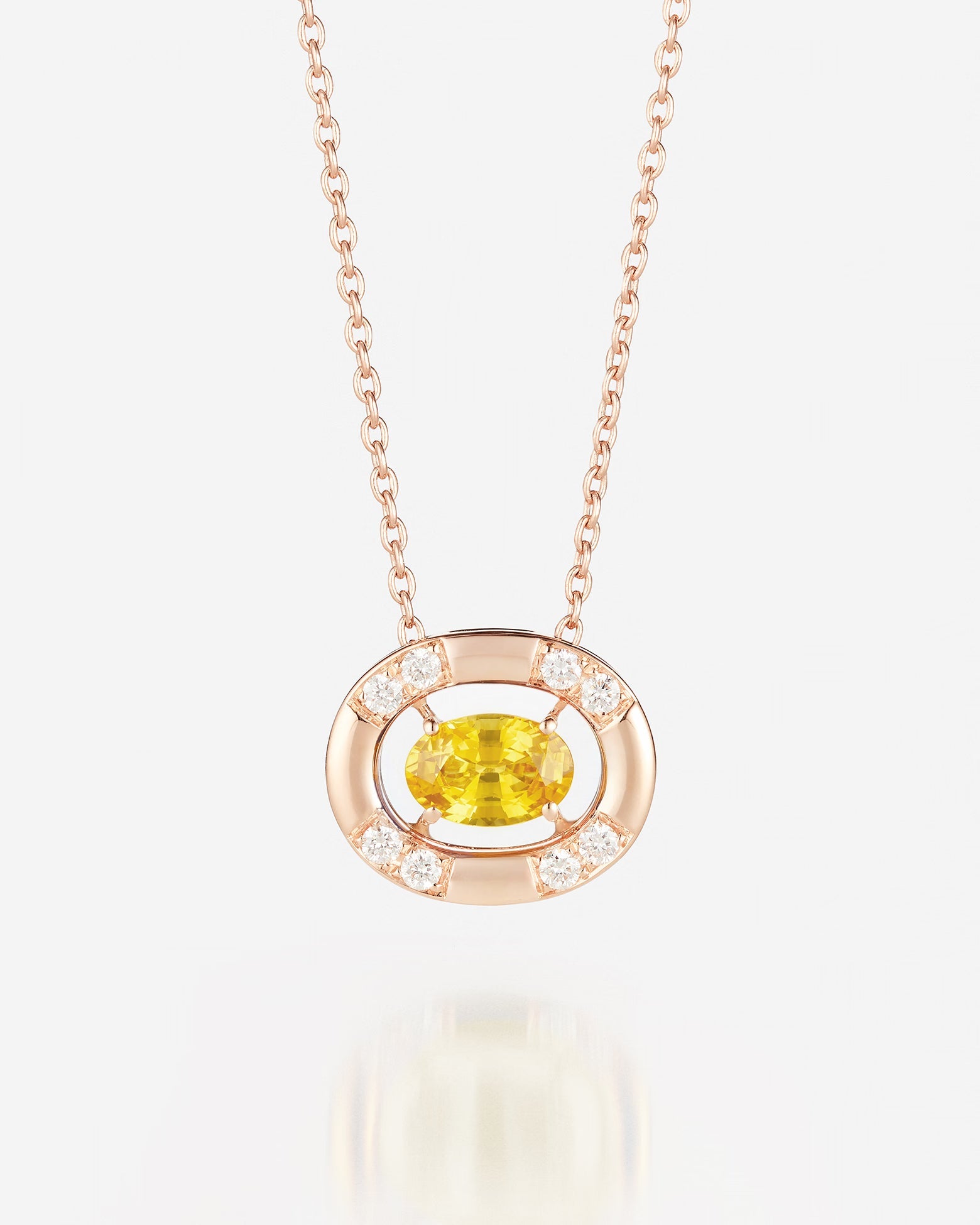 Saphir Jaune | Or rose 750 ‰