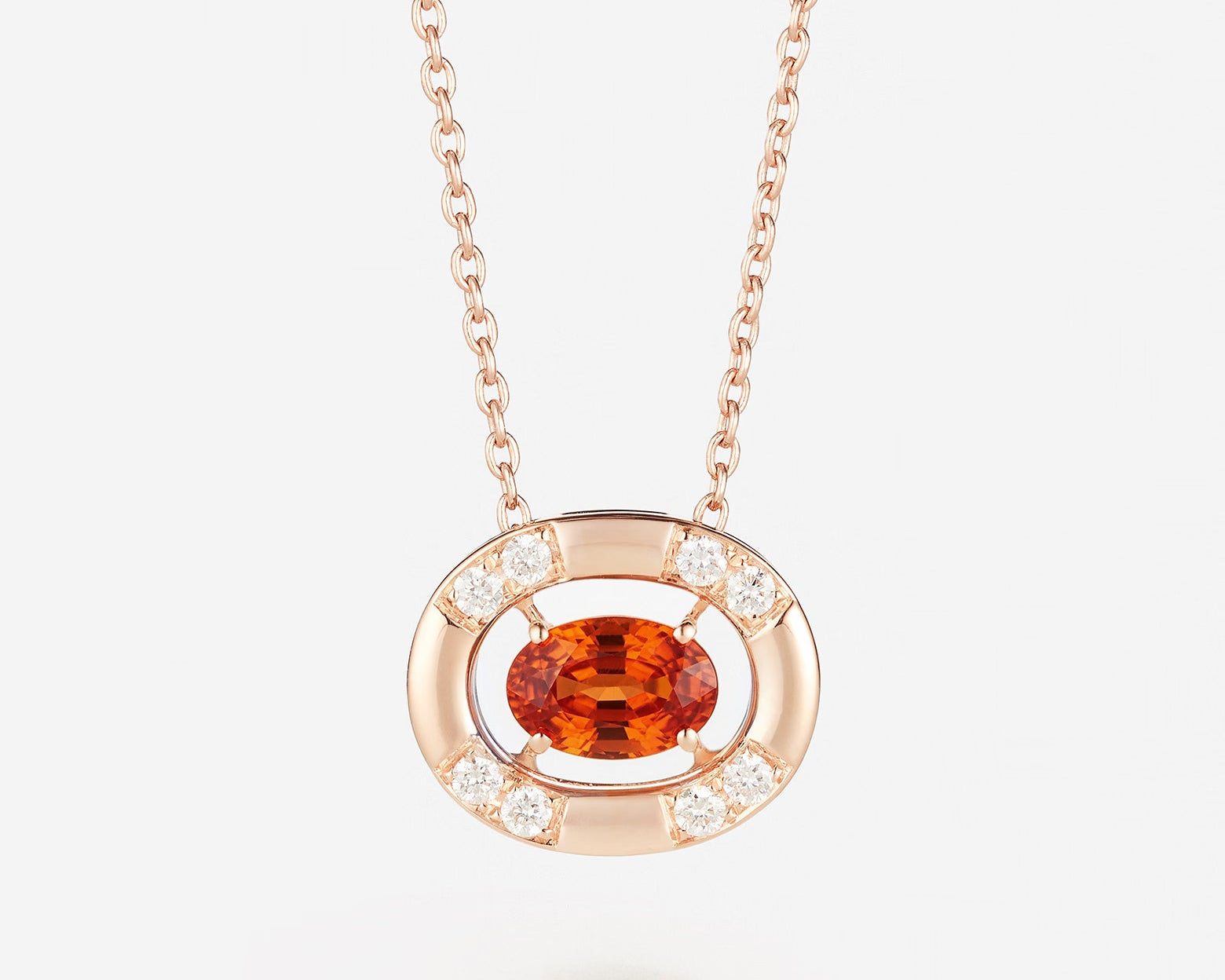 Saphir Orange | Or rose 750 ‰