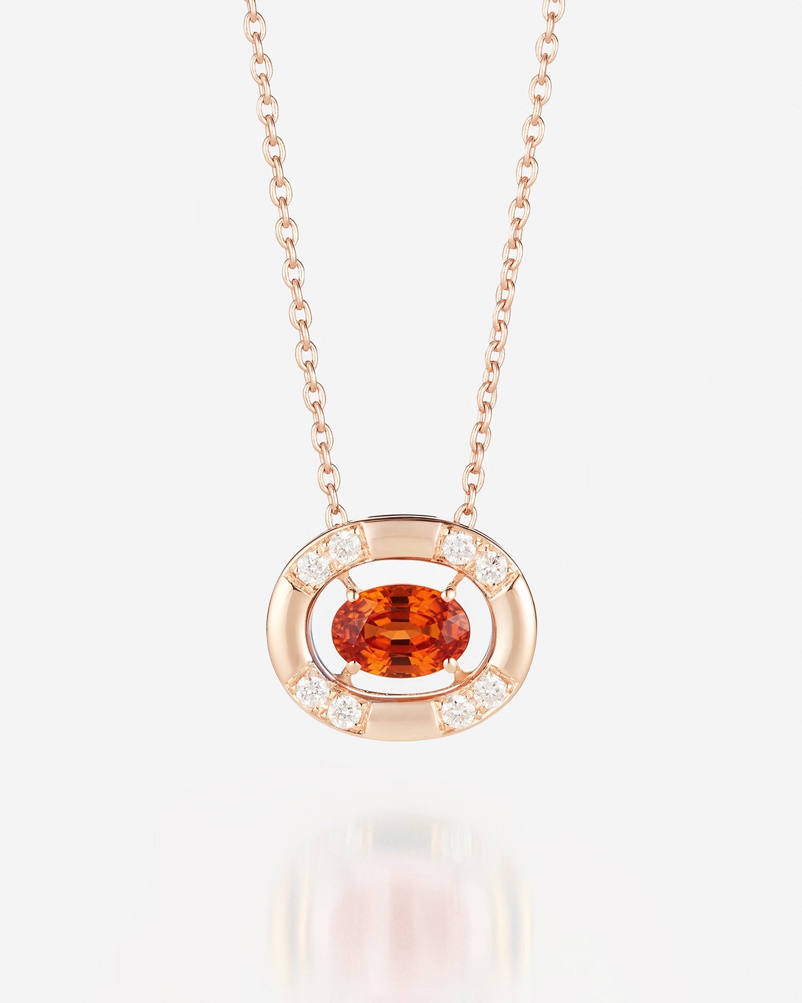 Saphir Orange | Or rose 750 ‰
