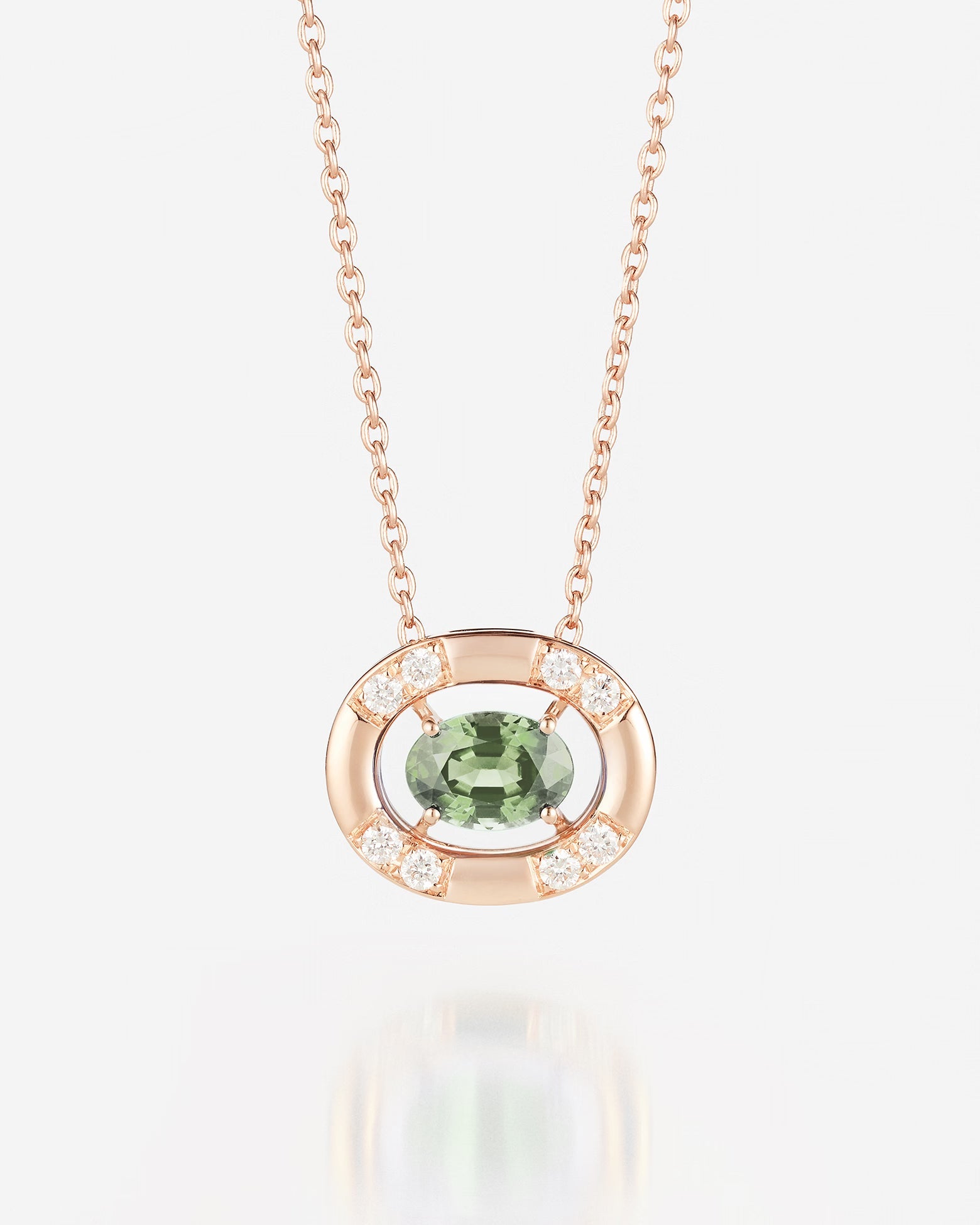 Saphir Vert | Or rose 750 ‰