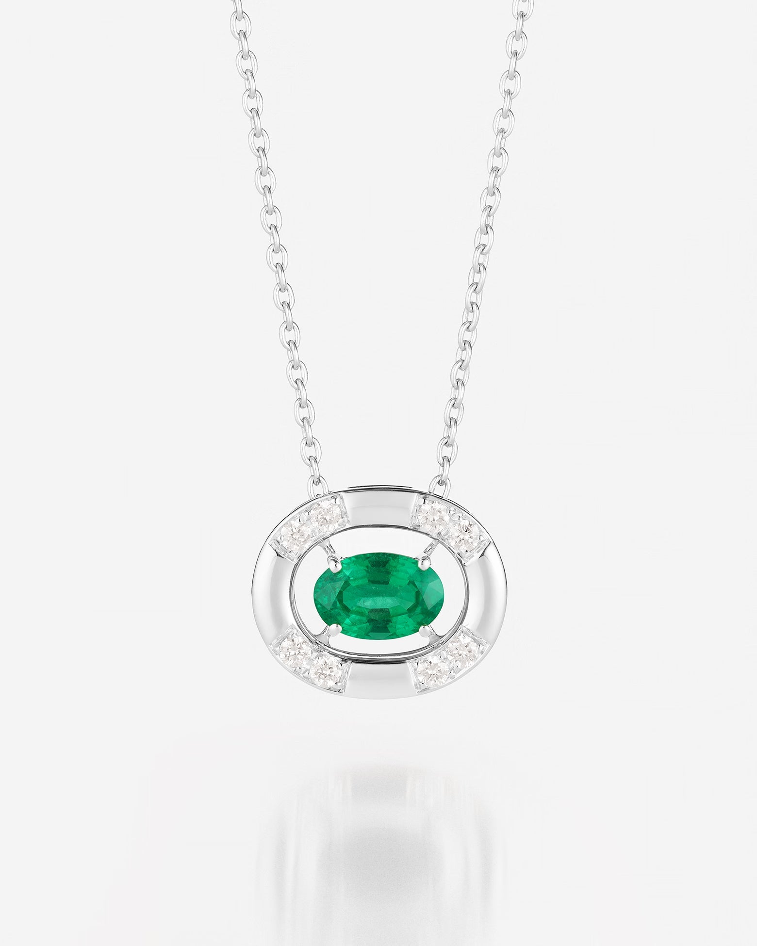 Emeraude | Or blanc 750 ‰