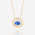 Saphir bleu | Or jaune 750 ‰